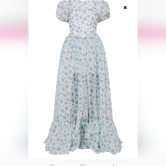 Fairy Floral Corset Puff sleeve dress - Picture 2 of 3